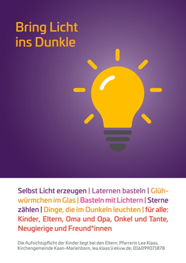 Kirche Kunterbunt Flyer August 2025