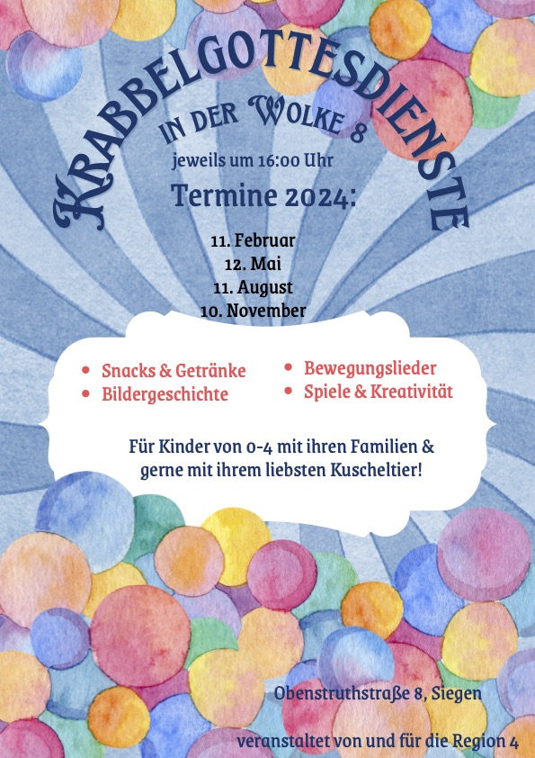 Krabbelgottesdienst fällt aus!