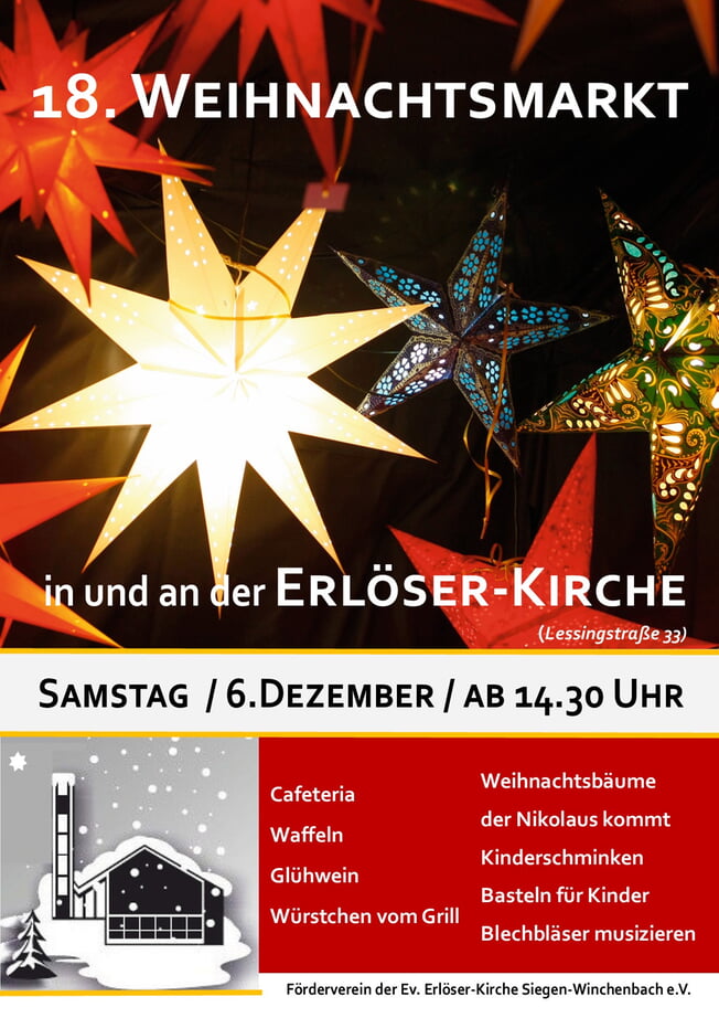 Weihnachtsmarkt Erl&ouml;serkirche